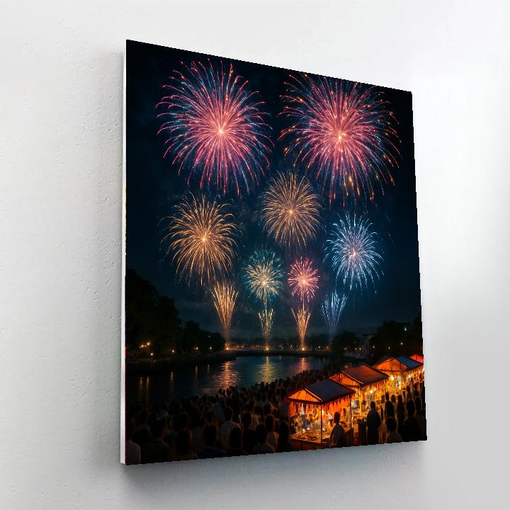 Kumamoto Fireworks Festival - Japan Paint By Numbers Kits