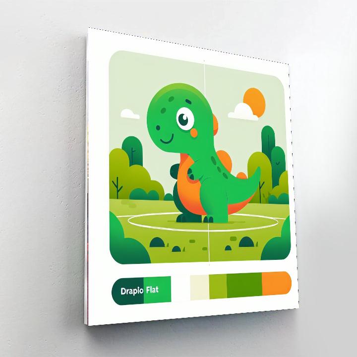 Lively Dino Park Numbered Painting Kits