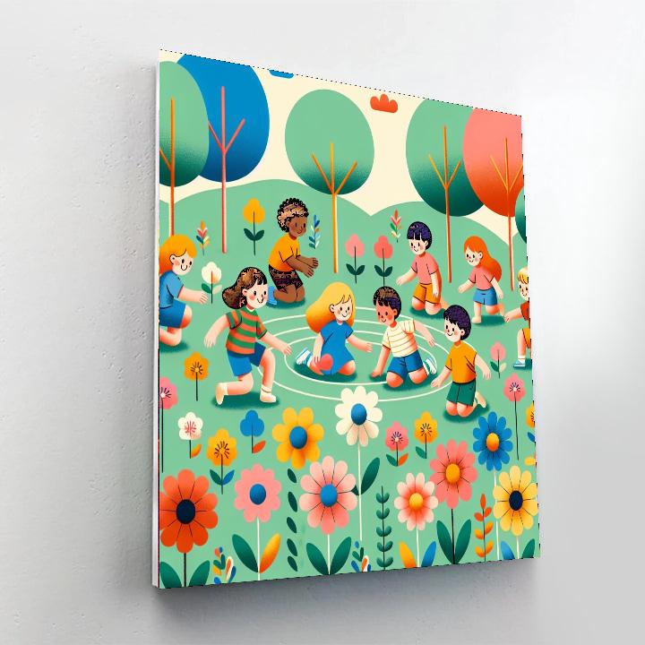 Floral Fiesta Celebration Number Painting