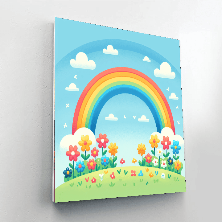 Rainbow Sprinkler Paint By Numbers