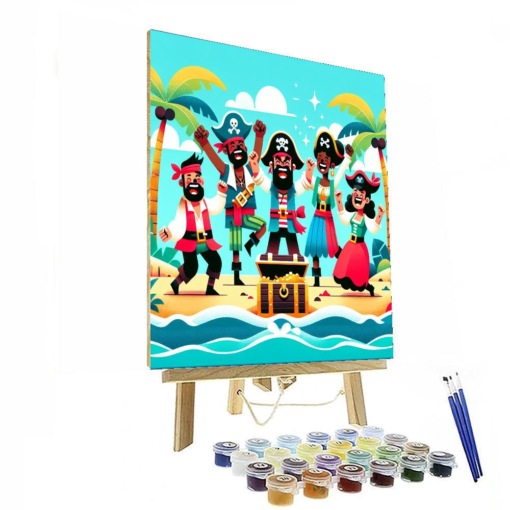Pirates And Treasure Paint By Numbers