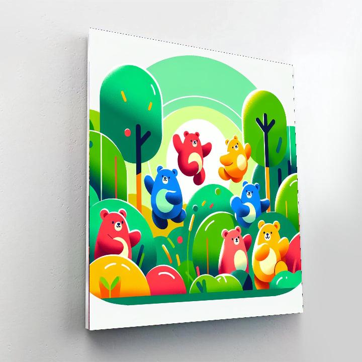 Bouncy Bear Bonanza Numbered Painting Kits