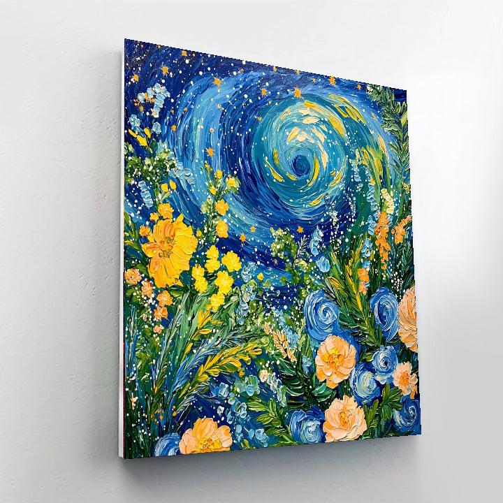 Vincent Van Gogh Inspired Starry Garden Escape  Paint By Number