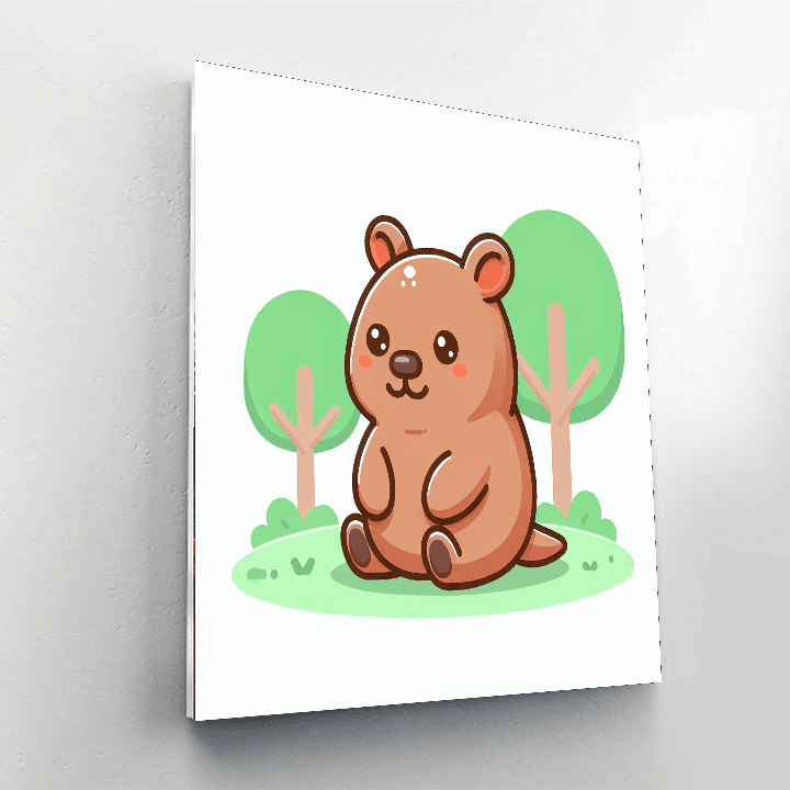 Witty Wombat Paint By Color