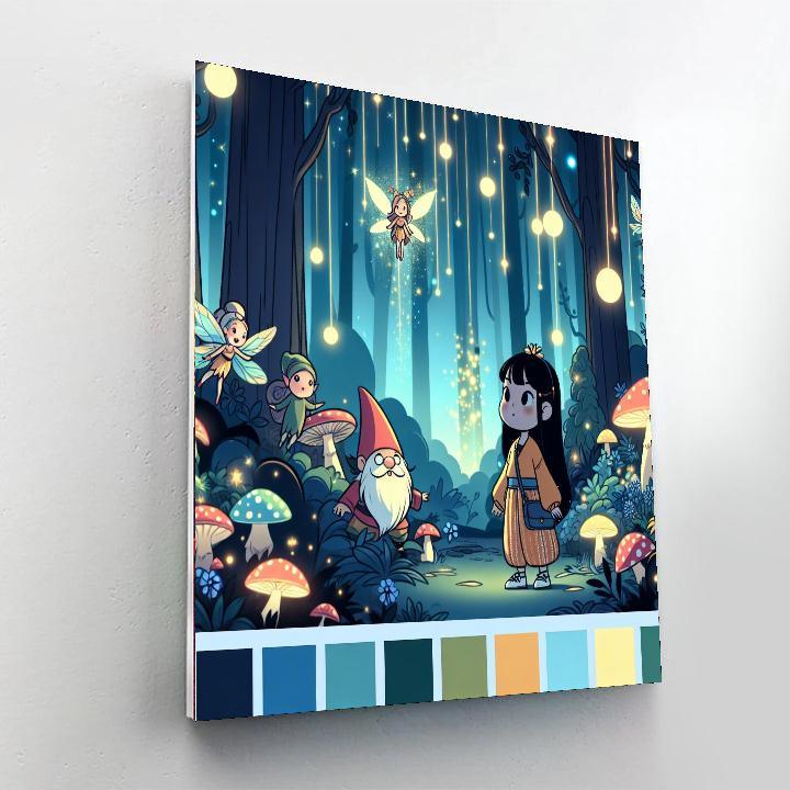 Mystic Forest Exploration Painting Number Kit
