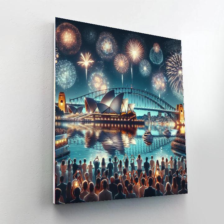 Sydney New Year's Eve - Sydney, Australia Paint By Color