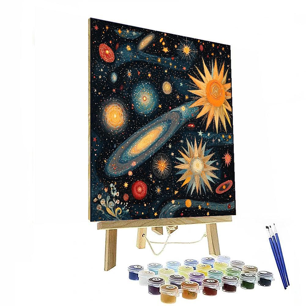 M.C. Escher Inspired Astral Tapestry  Paint By Numbers Kits
