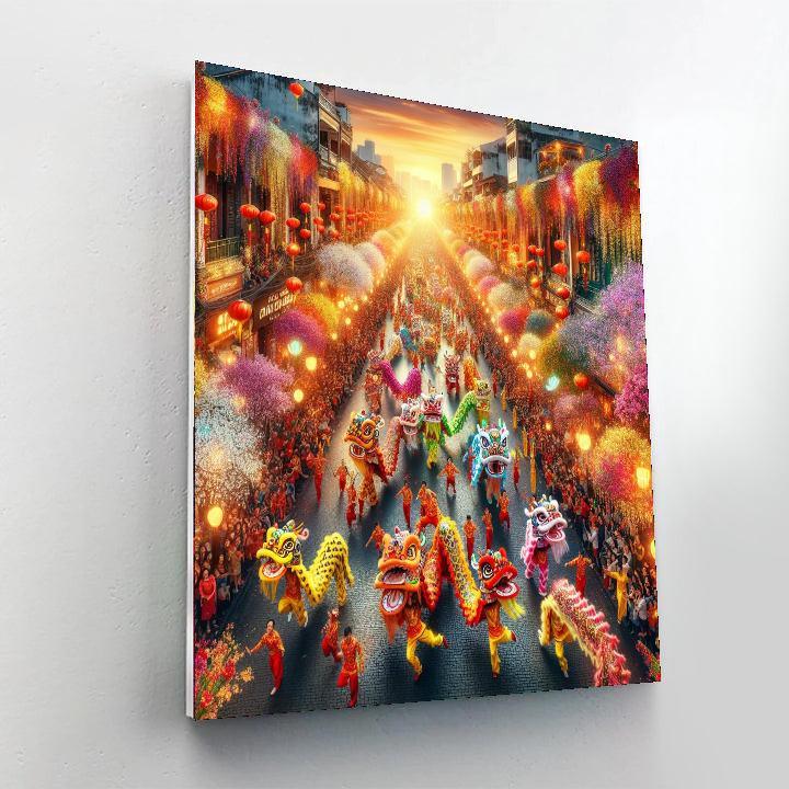 Tet Festival - Ho Chi Minh City DIY Paint By Numbers