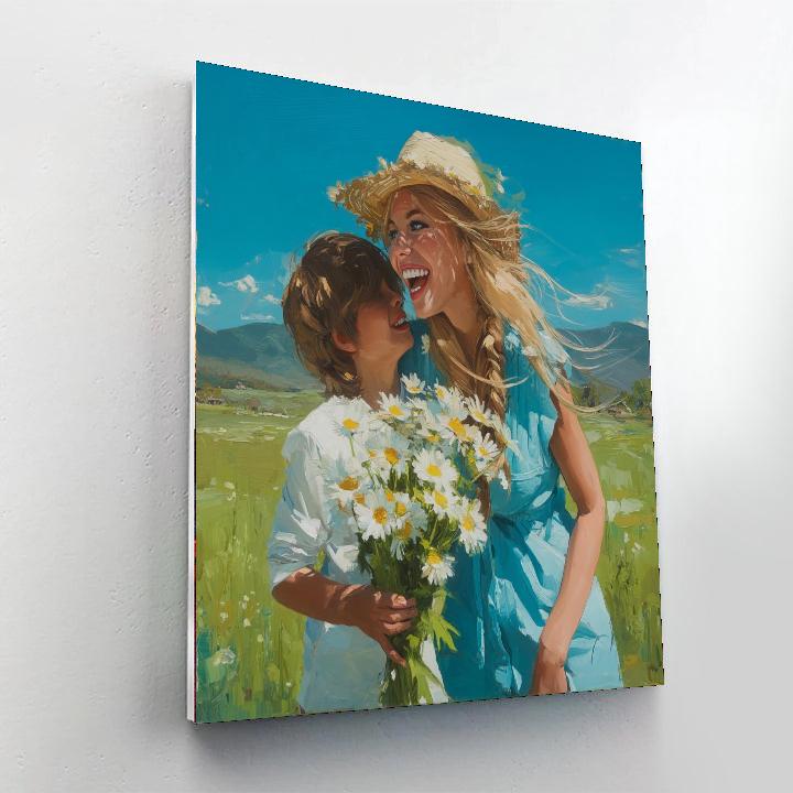 Daisies Of Devotion Number Painting