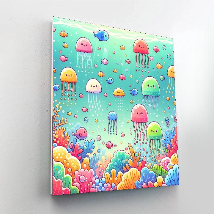 Jolly Jellyfish Party Painting By Numbers Kit