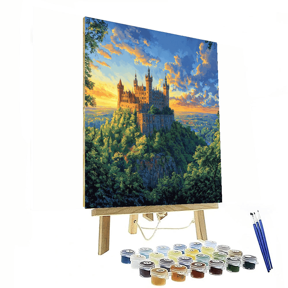 Hohenzollern Castle - Baden-Württemberg, Germany - DIY Painting By Numbers Kit