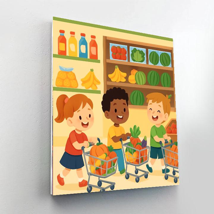 Grocery Store Fun Paint By Number