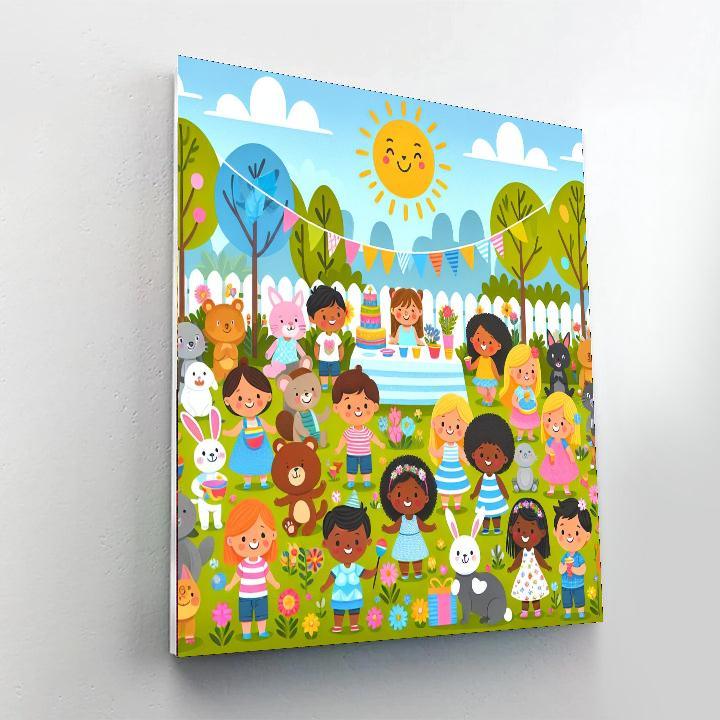 Rainbow Garden Party Paint By Number