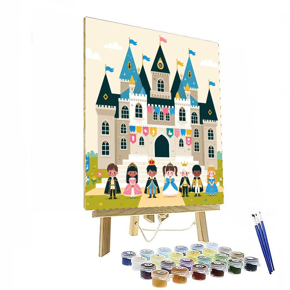 Princess Castle Celebration Number Painting