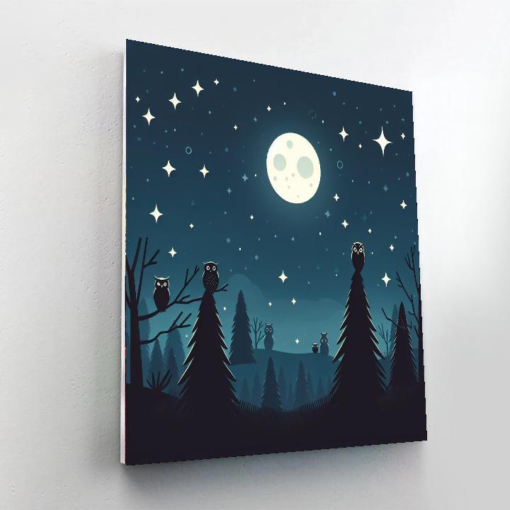 Mystical Moonlit Magic Paint By Numbers Art