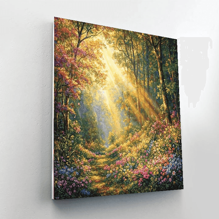 Kinkade Inspired Timeless Enchanted Forest  Painting By Numbers Kit