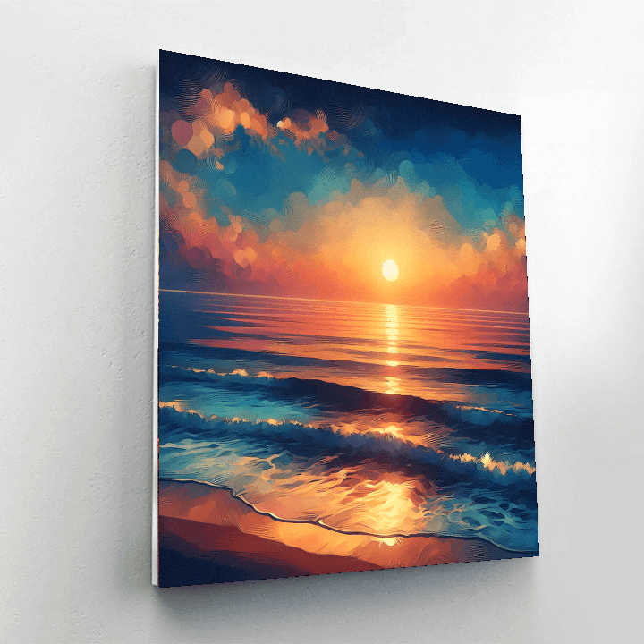 Coastal Sunrise Harmony Numbered Painting Kits