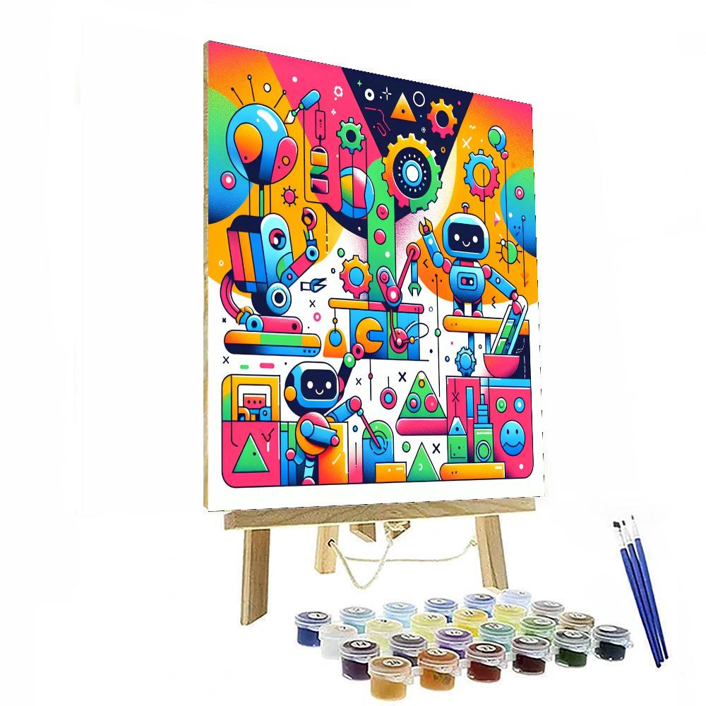 Robot Inventors' Playground Paint By Number