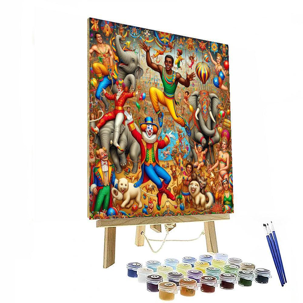 Dynamic Circus Extravaganza Paint By Color