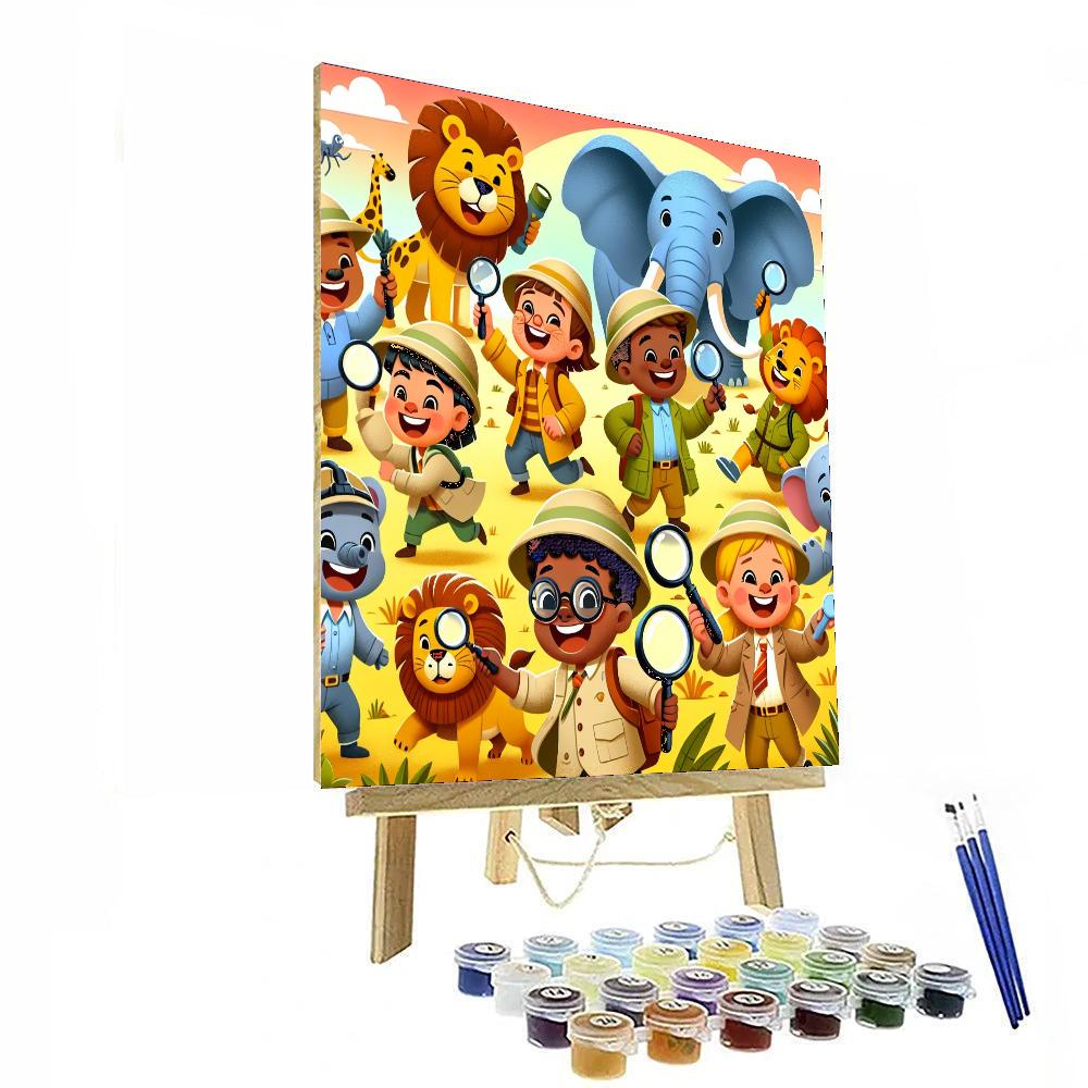Safari Mystery Quest DIY Paint By Numbers