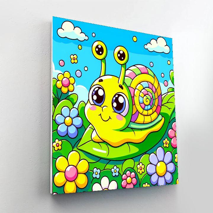 Sunshine Snails Paint By Numbers Art