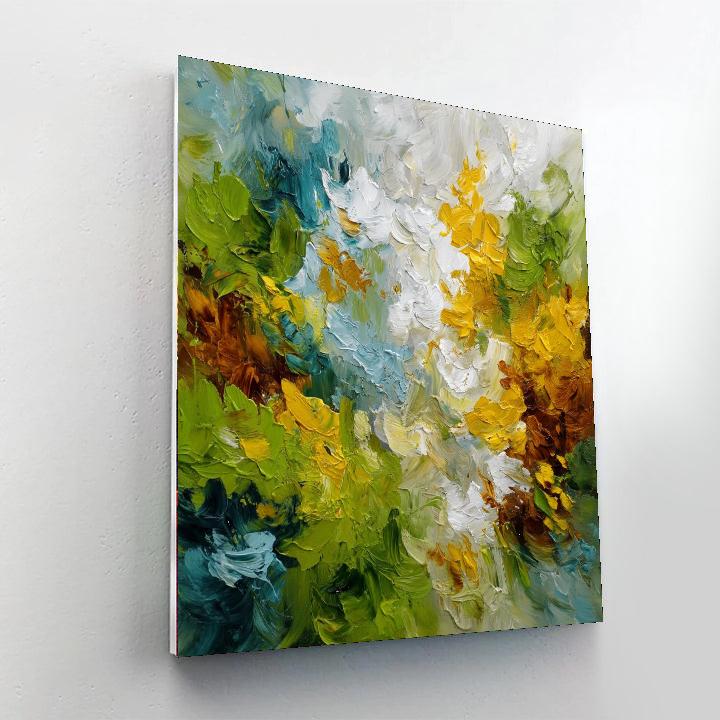 Jackson Pollock Inspired Nature's Whirl  Paint By Number