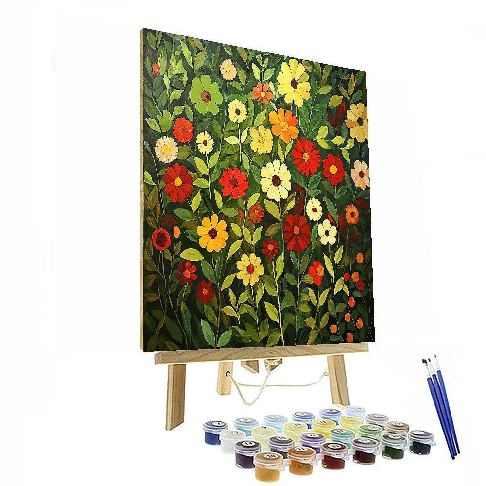 Frida Kahlo Inspired Floral Dreams Of Strength  Paint By Numbers Art