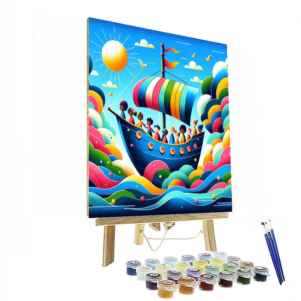Sailing To Adventure Painting Number Kit