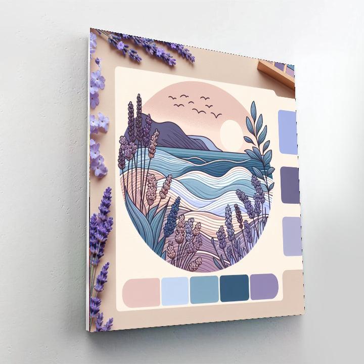 Seaside Lavender Bliss Painting By Numbers Kit