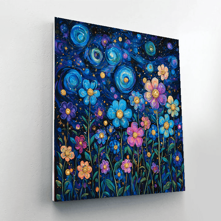 Van Gogh Inspired Cosmic Night Garden Paint By Numbers Kits