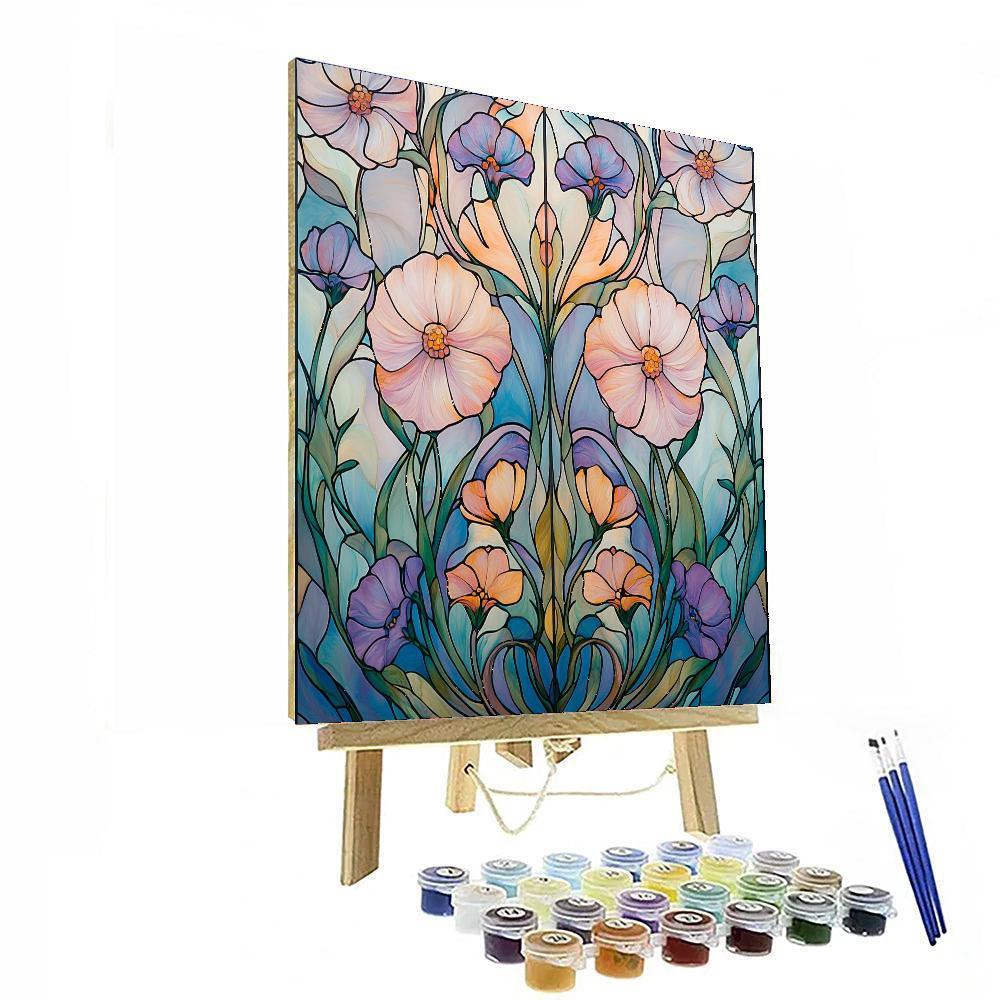 Alphonse Mucha Inspired Graceful Symphony  Painting Number Kit