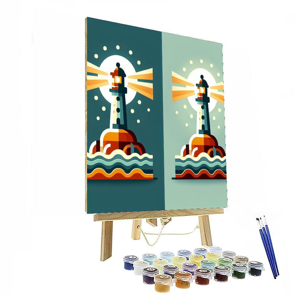 Lighthouse Luminescence Paint By Numbers