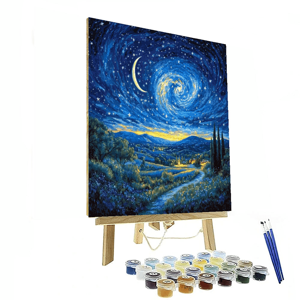Van Gogh Inspired Wonders Of The Night Sky  Painting By Numbers Kit