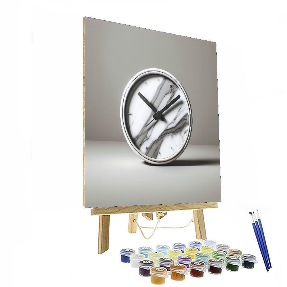 Marble Horizon Clock Paint By Number