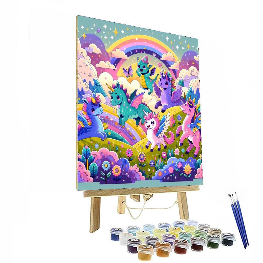 Funky Fantasy Adventure Paint By Numbers Art