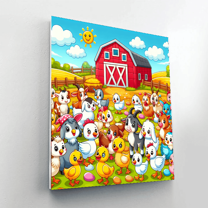 Giddy Goat Farm Paint By Number
