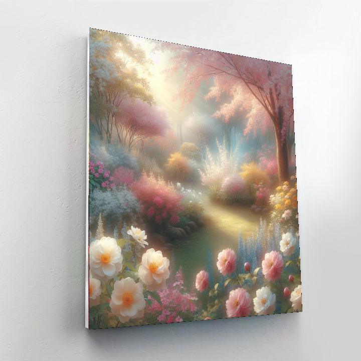 Luminous Garden Sanctuary Painting Number Kit