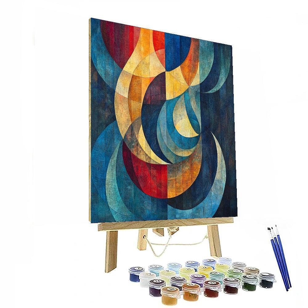 Paul Klee Inspired Cosmic Rhythms  Paint By Number