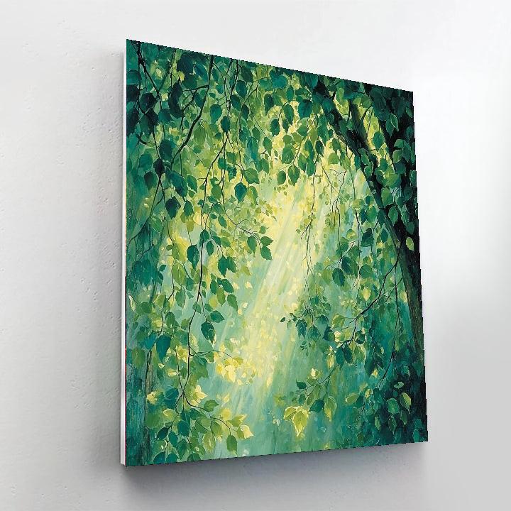 Leonardo Da Vinci Inspired Lush Canopy Exploration  Painting Number Kit