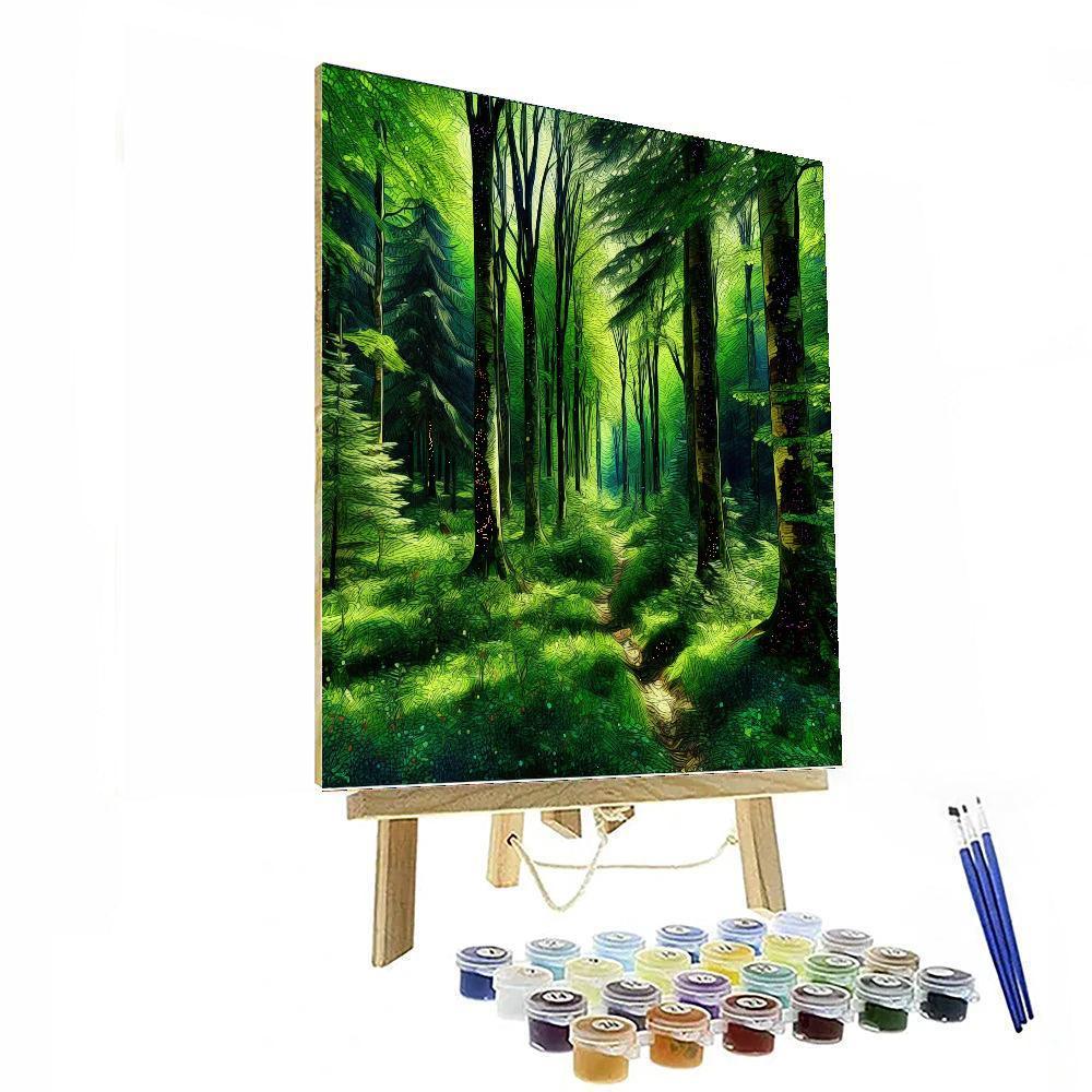 Forest Adventure Trail DIY Paint By Numbers