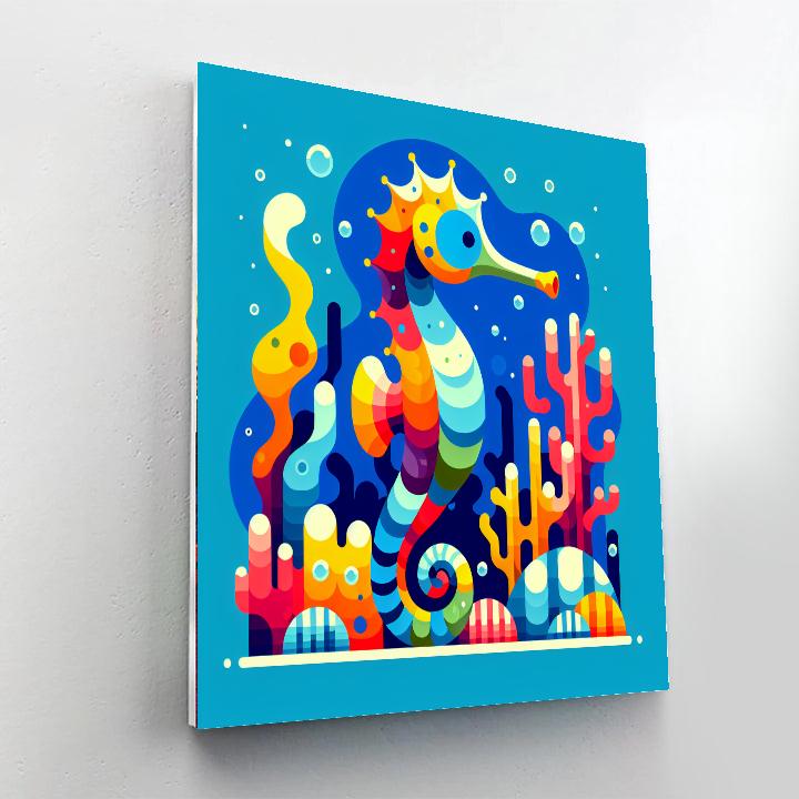Lively Seahorse Paint By Number