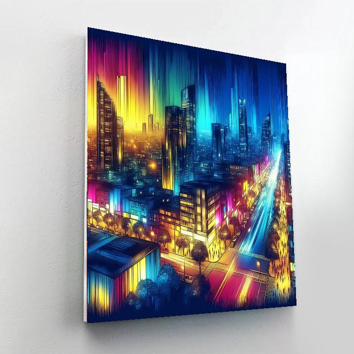 Dynamic City Adventure Painting By Numbers Kit