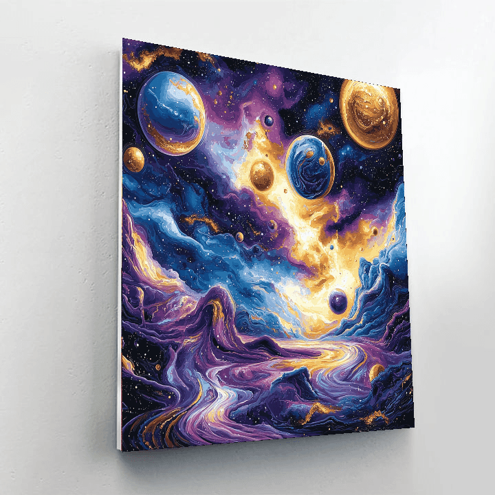 Salvador Dali Inspired The Cosmic Dance  Paint By Numbers Kits