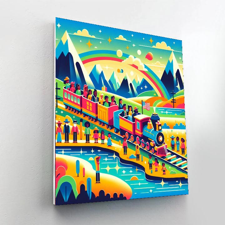 Railway Adventure Express DIY Paint By Numbers