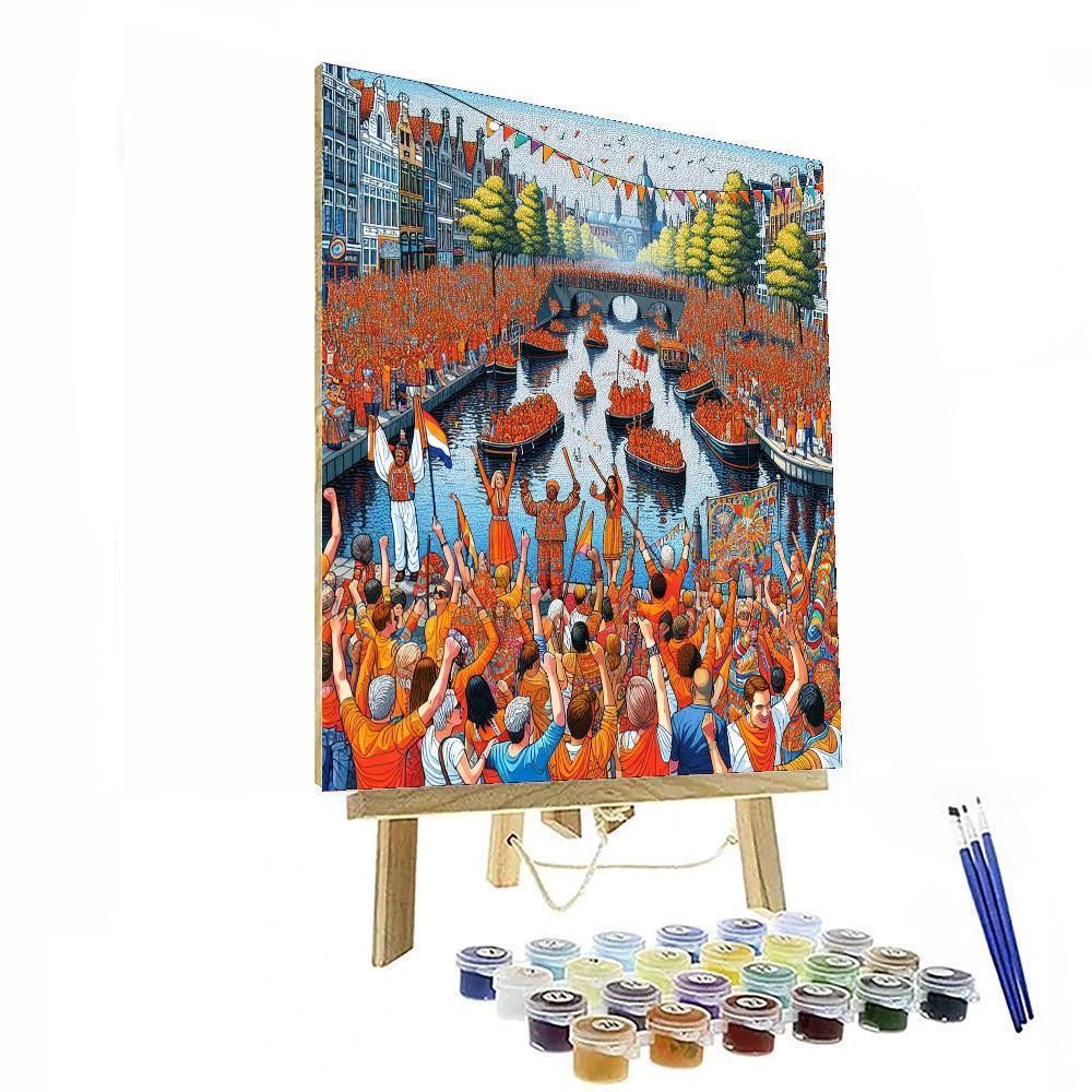 Koninginnedag (king's Day) - Amsterdam, Netherlands Paint By Number