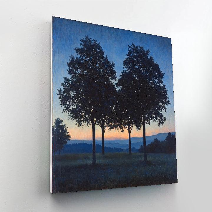 Caspar David Friedrich Inspired Wilderness Twilight  Paint By Numbers Kits