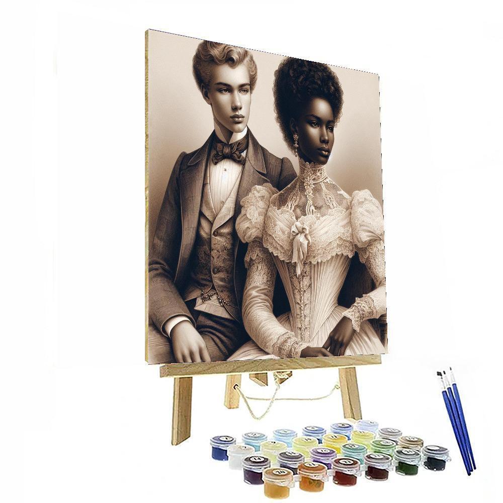 Victorian Elegance Portrait DIY Paint By Numbers