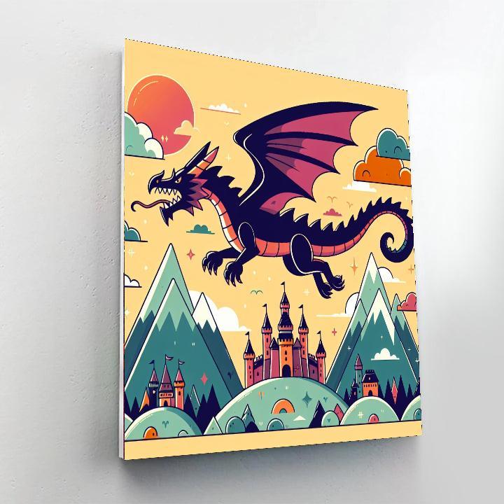 Mythical Dragon Adventure Numbered Painting Kits
