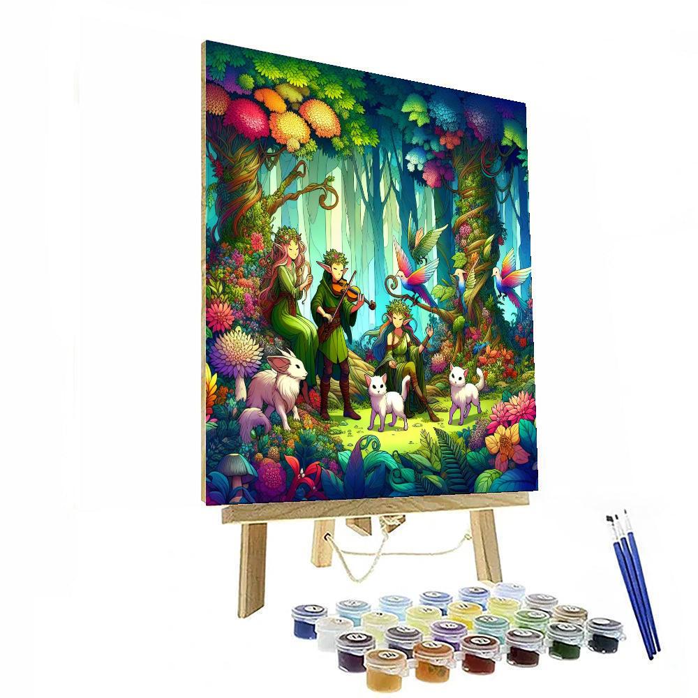 Enchanted Elven Forest Numbered Painting Kits