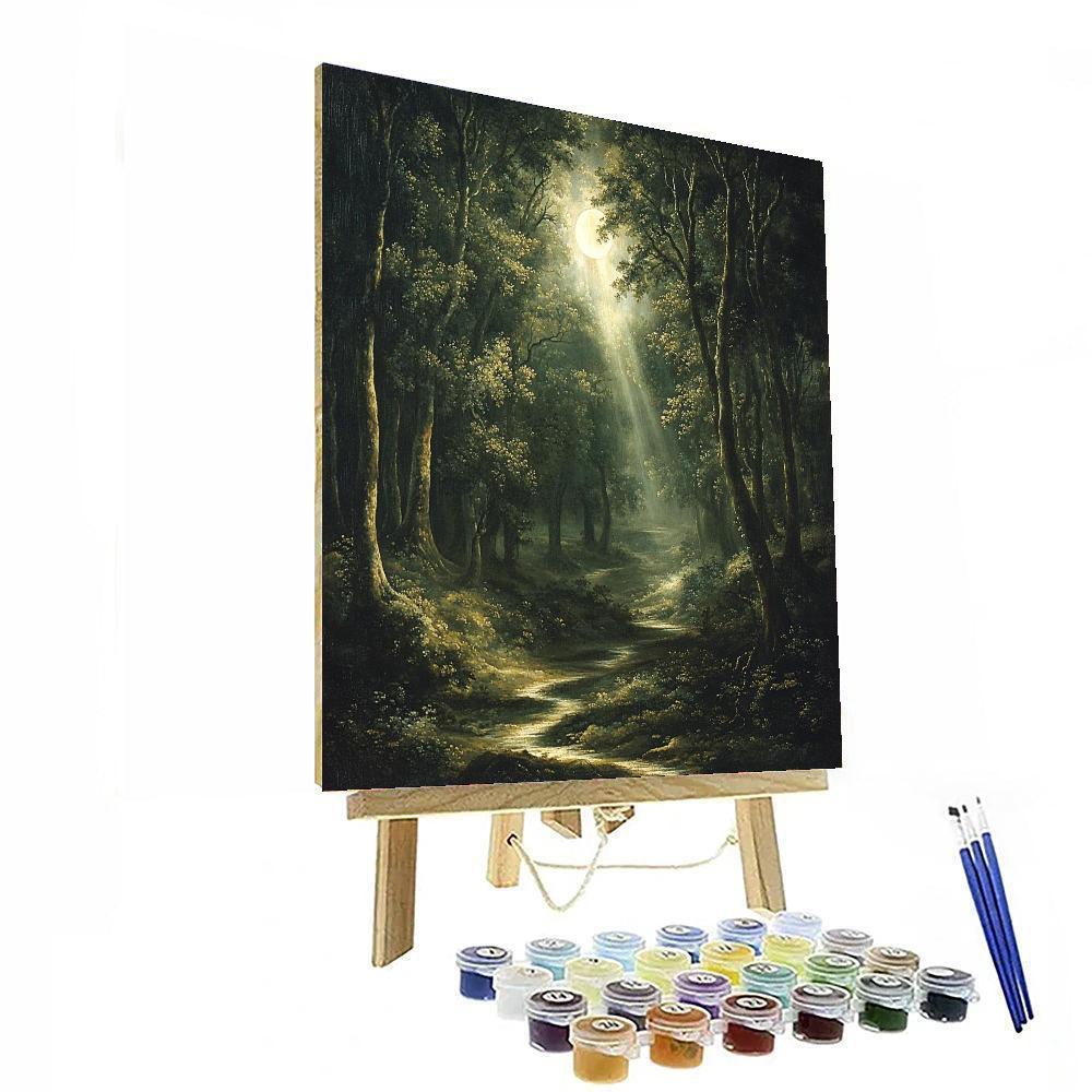 Caravaggio Inspired Silent Wilderness  Number Painting